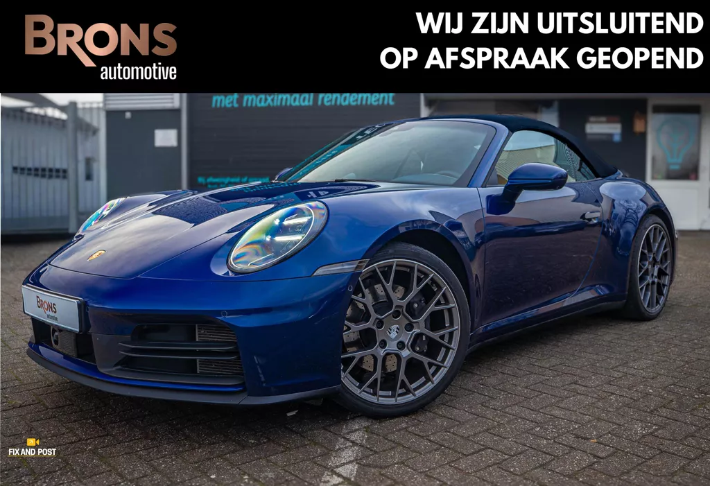 Porsche 911 Cabrio 3.0 Carrera Stoel koeling l Sport uitlaat l Sport Chrome
